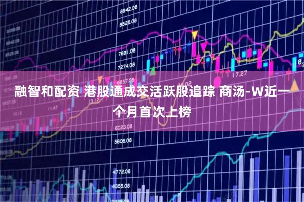 融智和配资 港股通成交活跃股追踪 商汤-W近一个月首次上榜