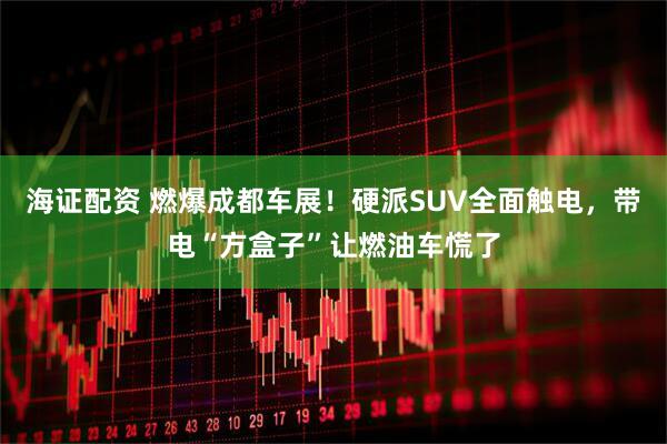 海证配资 燃爆成都车展！硬派SUV全面触电，带电“方盒子”让燃油车慌了