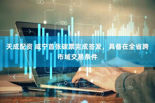 天成配资 咸宁首张碳票完成签发，具备在全省跨市域交易条件
